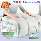 Bamboo Mattress Topper - Sleep Cooler, Wake Up Pain-Free