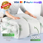 Bamboo Mattress Topper - Sleep Cooler, Wake Up Pain-Free