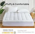 Bamboo Mattress Topper - Sleep Cooler, Wake Up Pain-Free