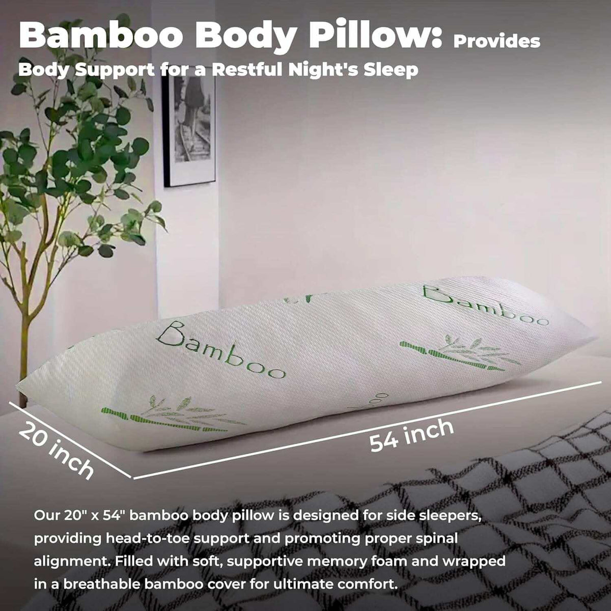 Bamboo Body Pillow - Body Pillow