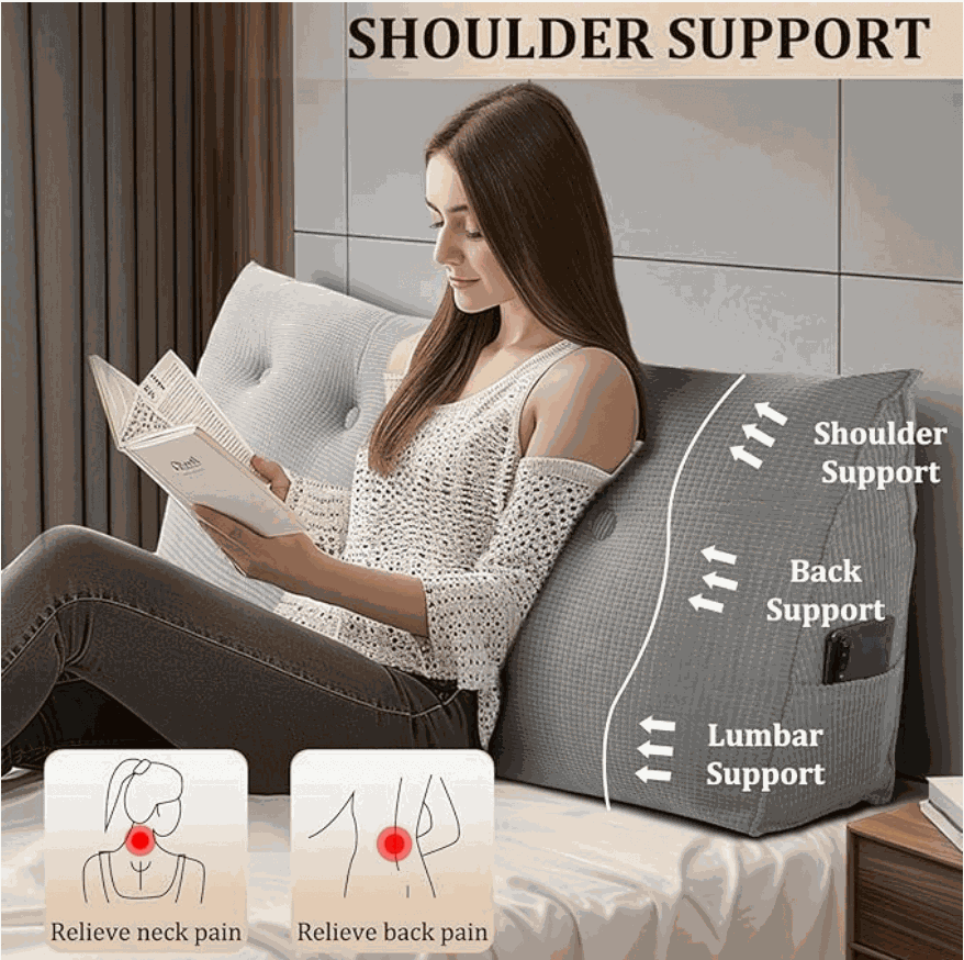 Headboard Pillow – Support Your Back, Relax in Comfort