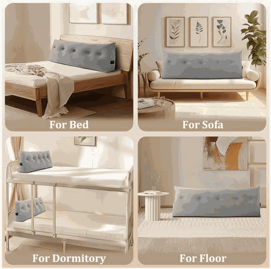 Headboard Pillow – Support Your Back, Relax in Comfort