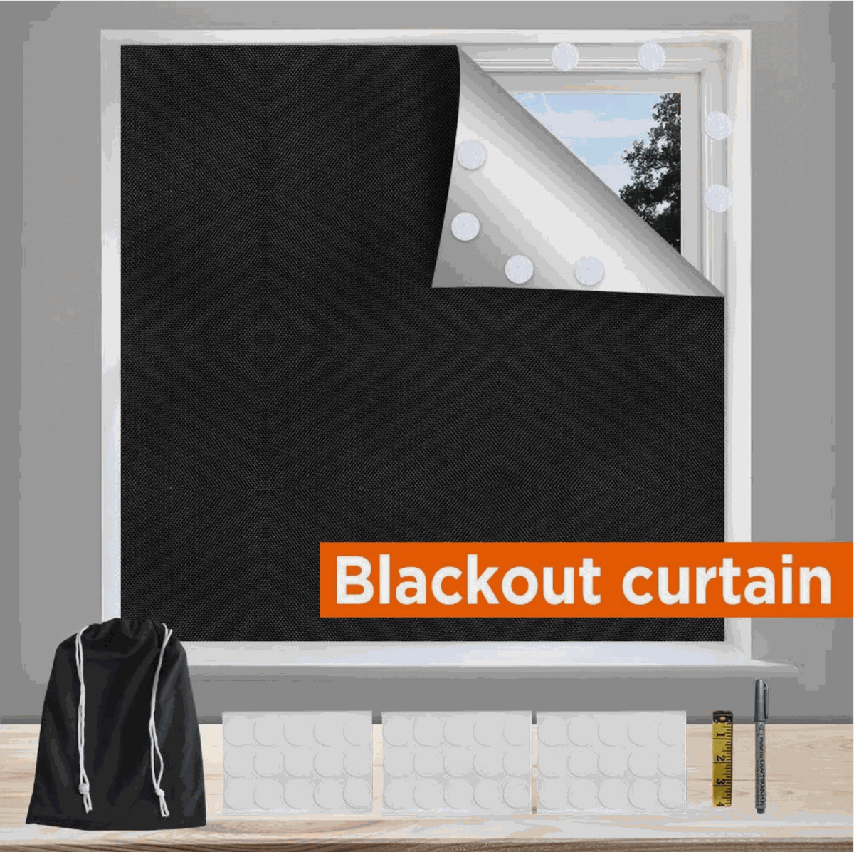 Blackout Blind – Block 100% Light, Sleep Deeper Instantly
