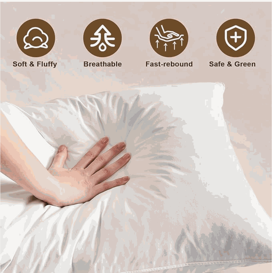 Duck Down Pillow - Support Your Neck, Sleep Deeper