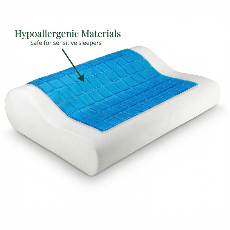 Cooling Pillow – Sleep Cooler, Ease Neck & Shoulder Tension