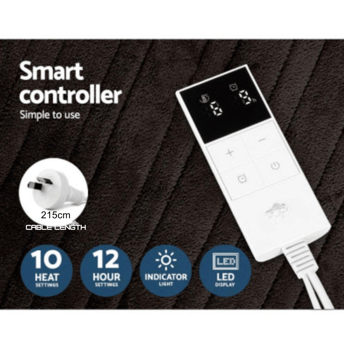 Electric Heated Throw Blanket - Stay Warm, Save On Energy