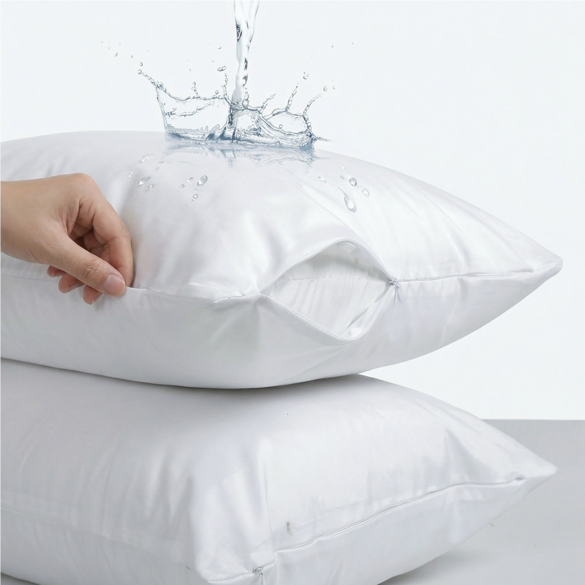 Pillow Protectors - Shield Against Allergens, Dust Mites & Stains