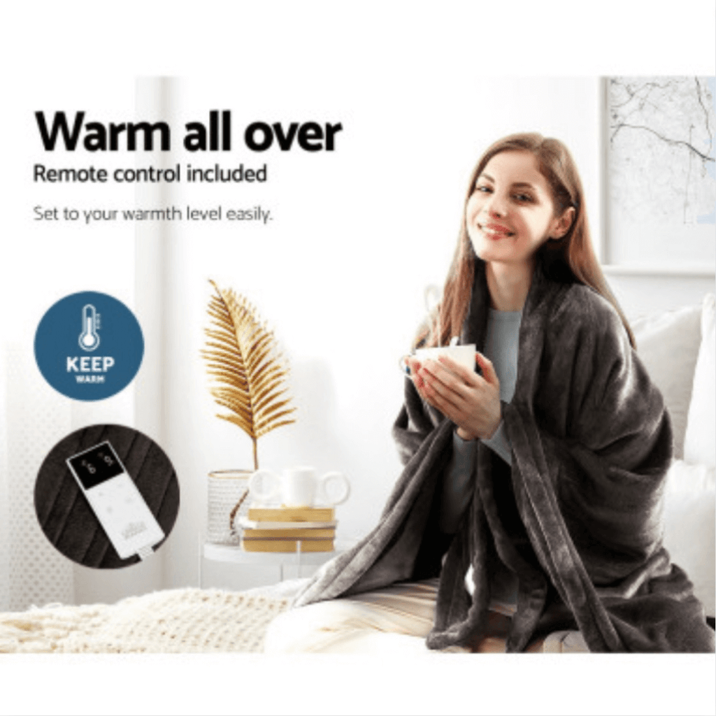 Electric Heated Throw Blanket - Stay Warm, Save On Energy