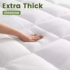 Bamboo Mattress Topper - Sleep Cooler, Wake Up Pain-Free