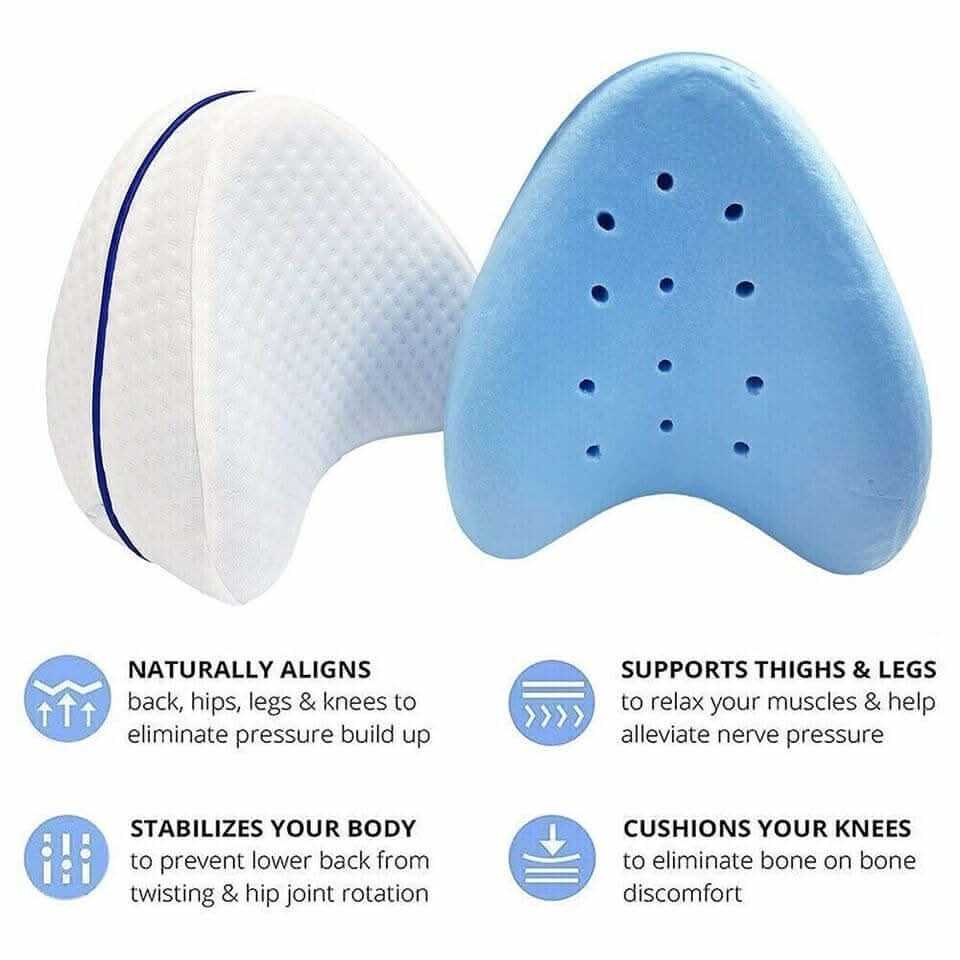 Leg Pillow - Ergonomic Memory Foam, Made for Side Sleepers